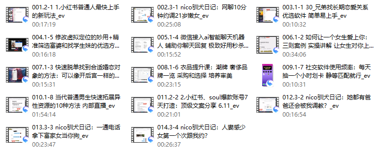 一只流氓兔《598培训班 互联网顶级把妹神技》