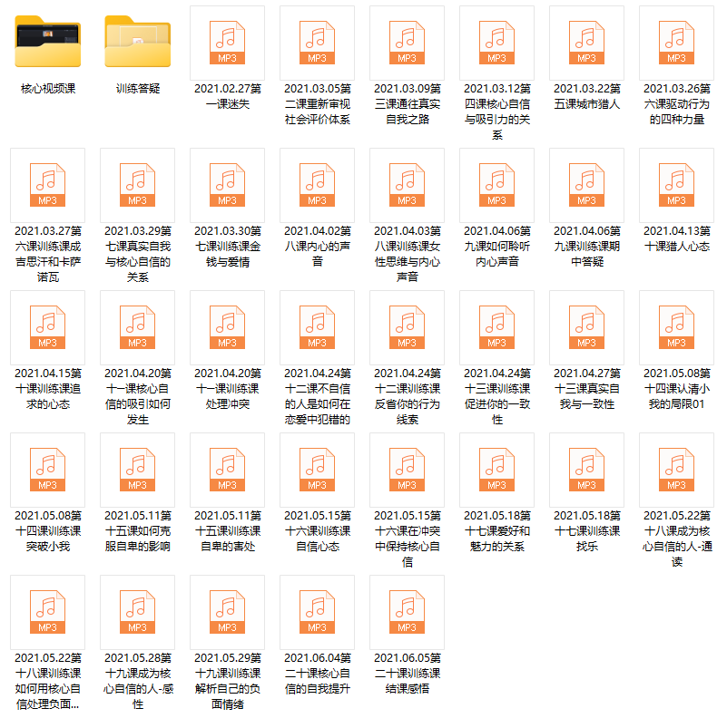 魔鬼交际学《核心自信课》（55节）