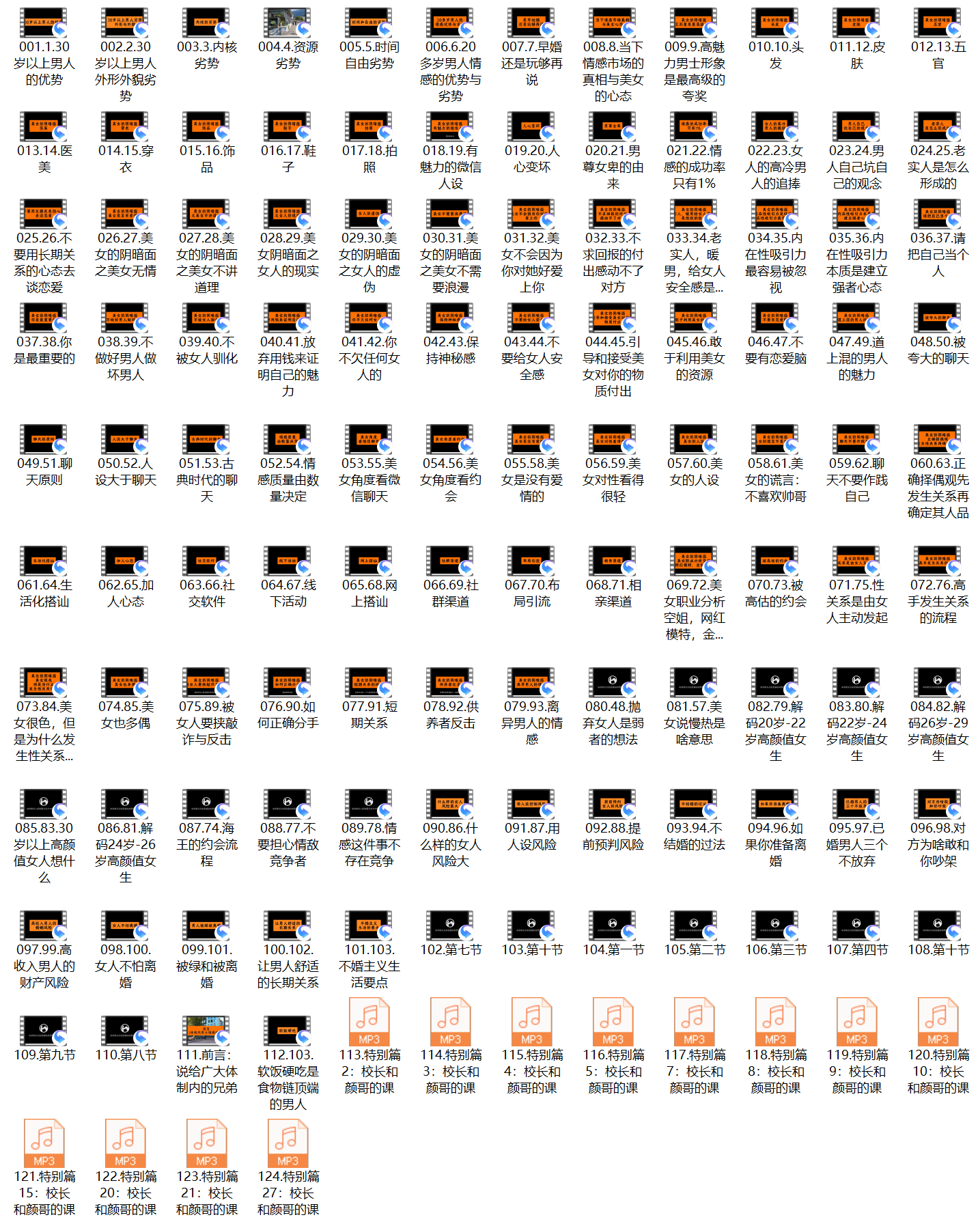 老李校长《男人情感宝典》（124节）