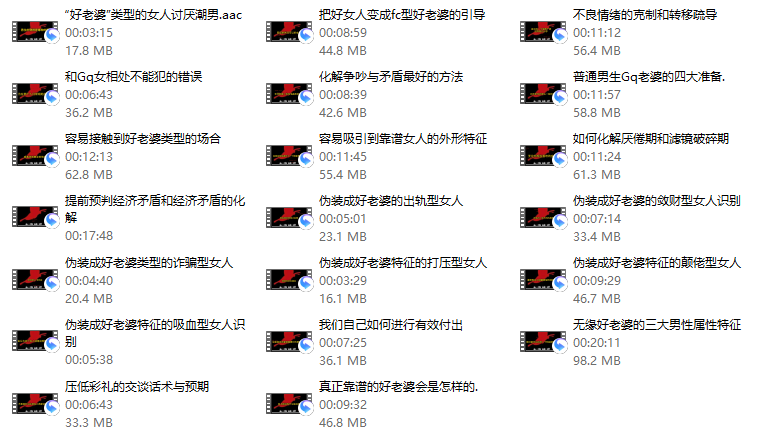 本渡情感《好老婆全案》20节