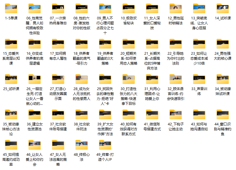 子轩《情场帝王》年度VIP-包含4大核心课