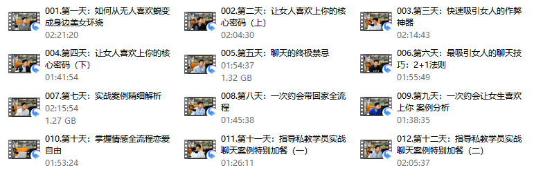 天马情感《一次顶十年》情感特训营