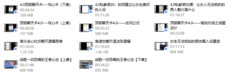 陈哥《顶级聊天术思维4.0》