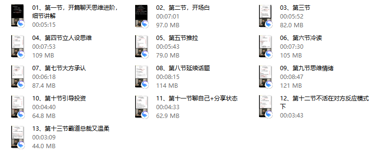 聊天思维进阶课程