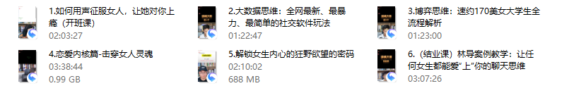 七分学堂《调情大师》