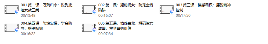 绅士派《鉴渣照妖镜：秒识渣女》