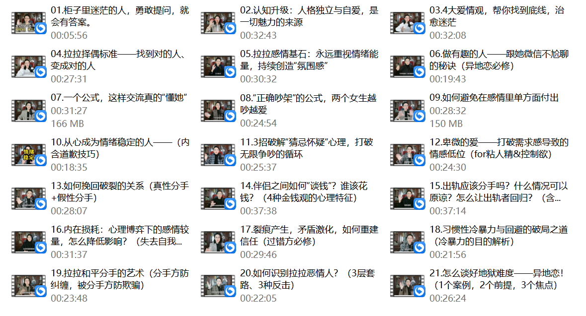 少数派女生《21节深度关系必修课》