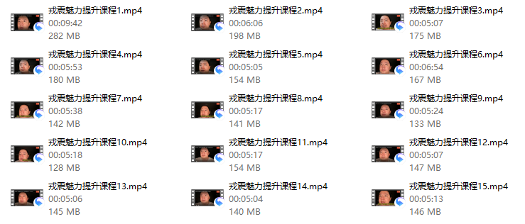 戎震《魅力提升课程》