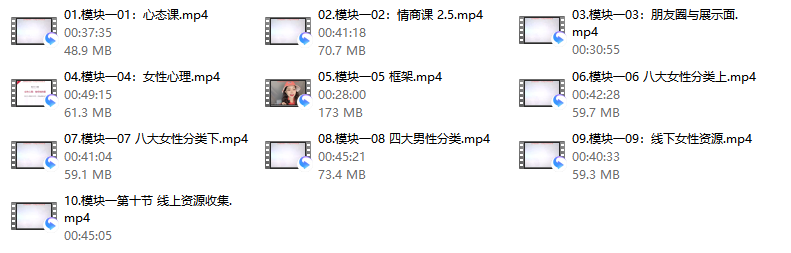 魅力工程1-3模块