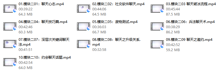 魅力工程1-3模块
