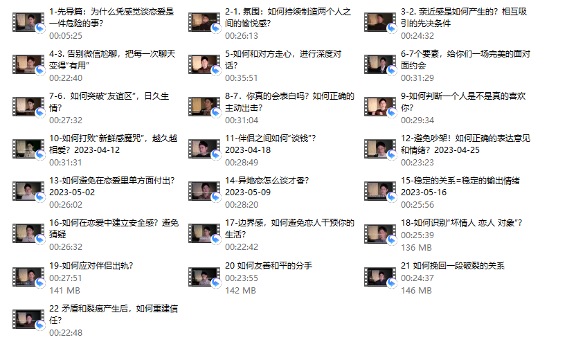 一门给年轻人的恋爱成长课