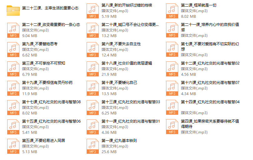 红丸十大人生法则（音频版）