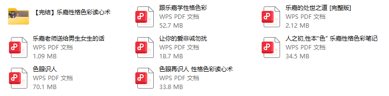 乐嘉性格色彩读心术，电子书