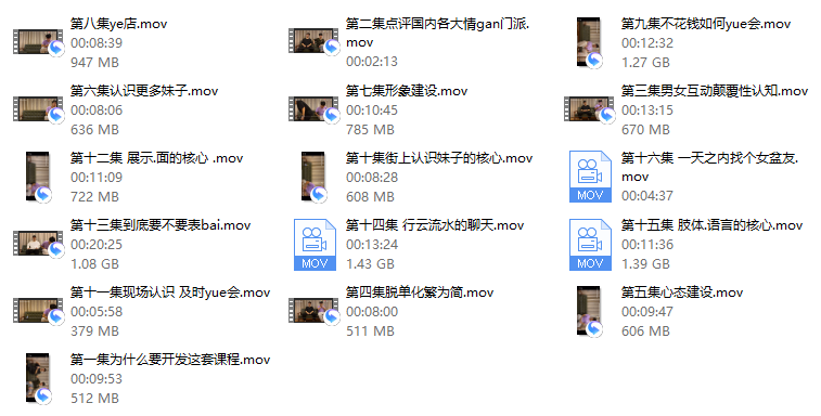 馄饨哥真男人教学课程(更新版)