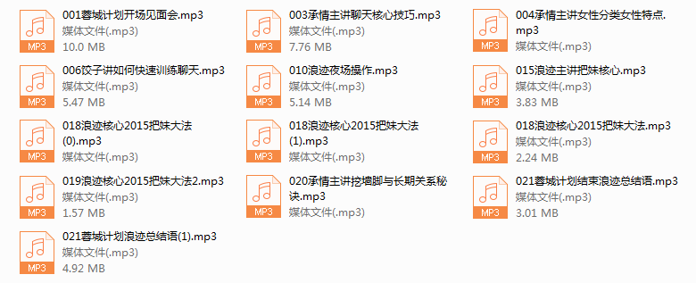 浪迹蓉城计划完整线下录音