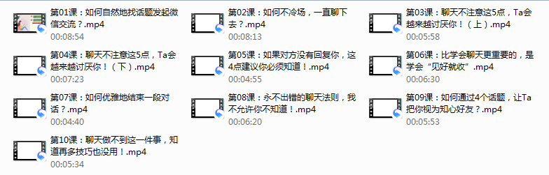 微信聊天课(完结)