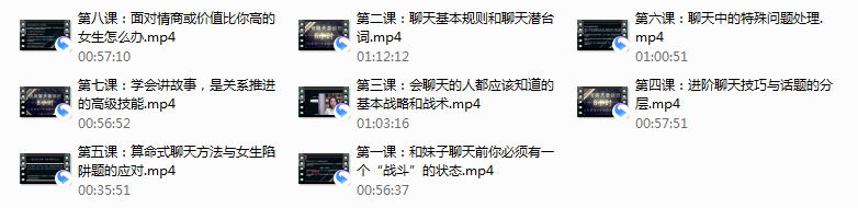 晨哥聊天急训班——8小时,让你成为一个会聊天的男人!