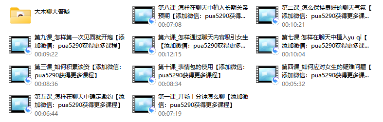 2017年痴情叔《聊天恋爱教程》