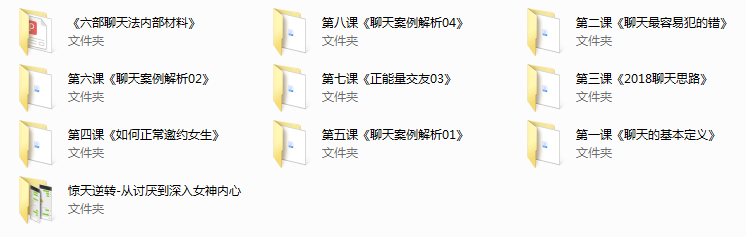 2018年浪迹教育《聊天六步法》