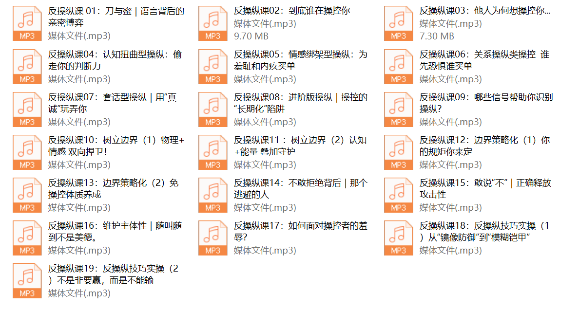 良叔《反操纵课理论版》19节