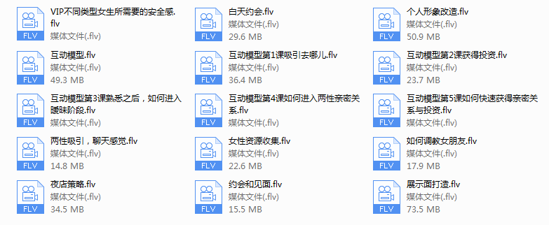 2018年Feeling情感学院《高级VIP网络课程》