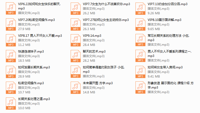 2018年Feeling情感学院《高级VIP网络课程》