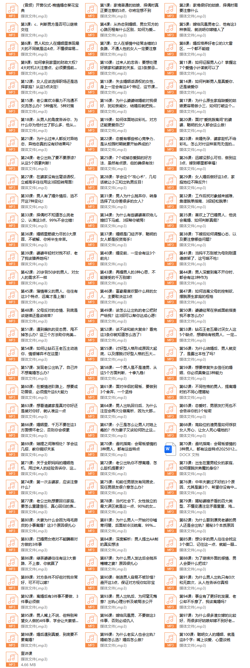 晚情《婚恋葵花宝典》(100节完结版)(未授权)