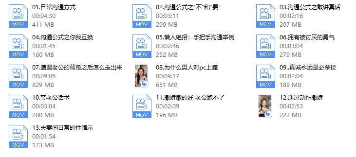白天沟通13节+晚上舞蹈29节(未授权)