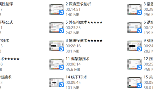 余生私教《网聊速约技术》15节