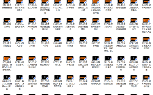 老李校长《男人情感宝典》（124节）