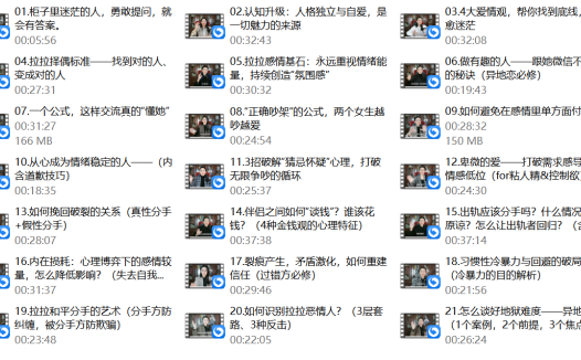 少数派女生《21节深度关系必修课》